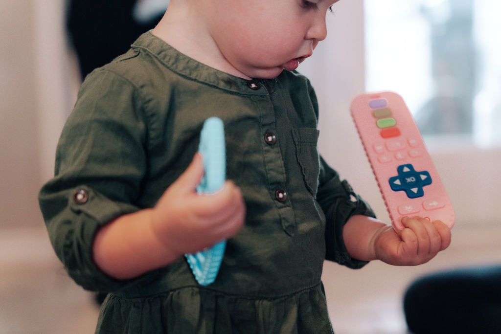 Click n' Chew Teether- Silicone Remote